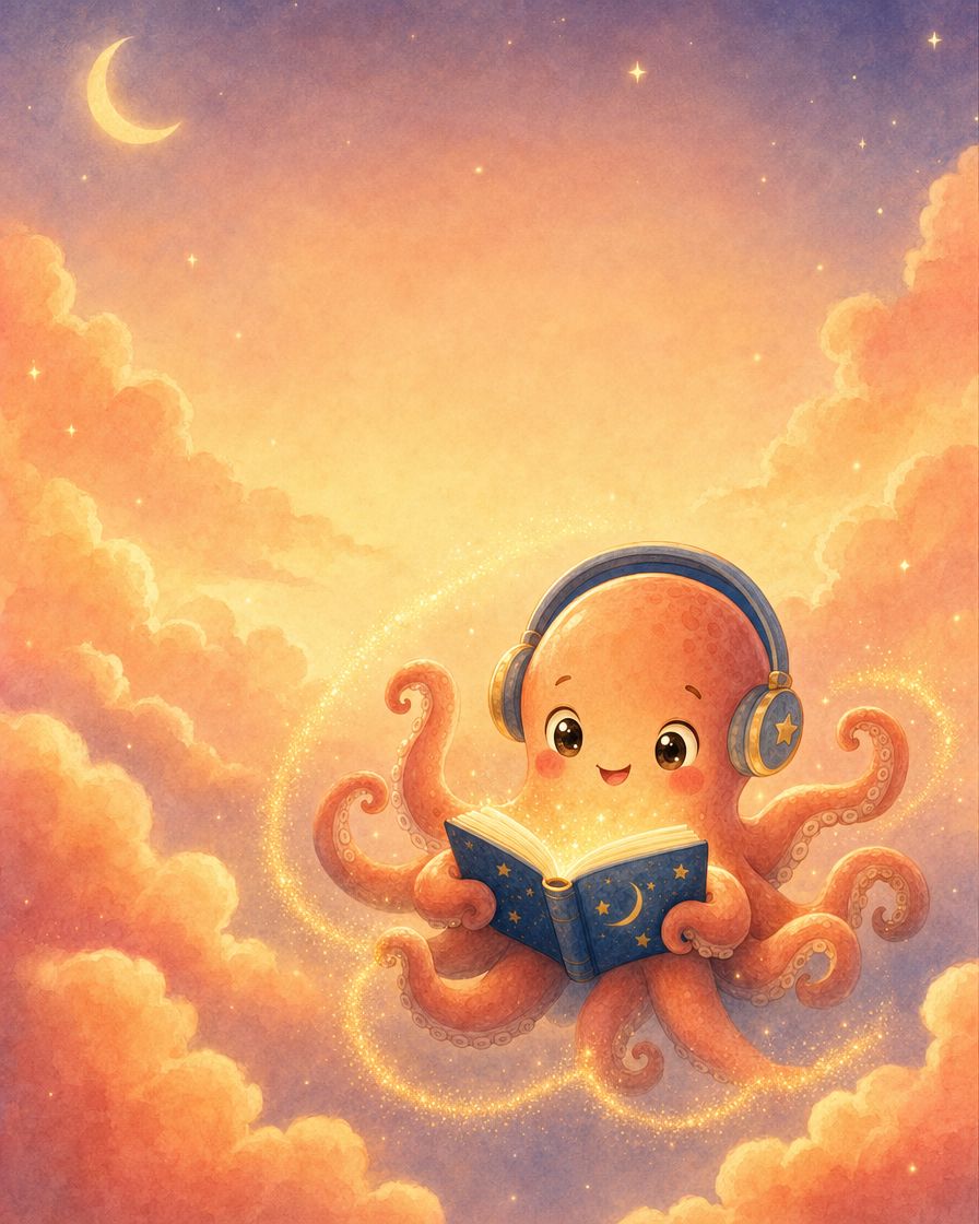 Tako the octopus reading